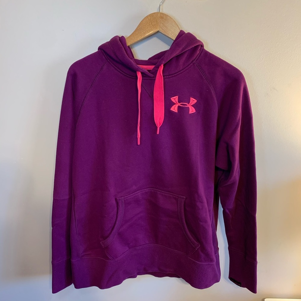 Under Armour purple sweatshirt, size L